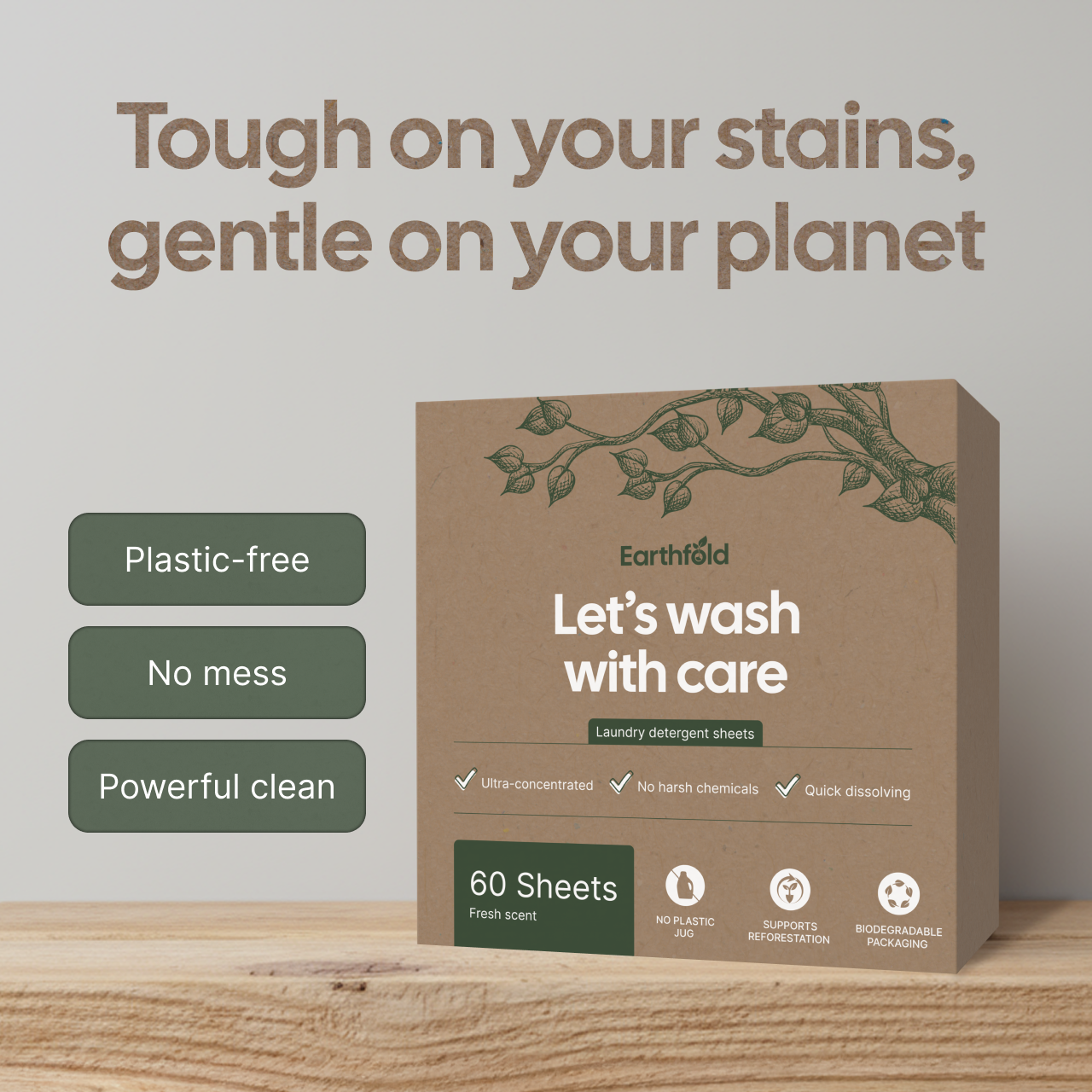 EarthFold Laundry Detergent Sheets