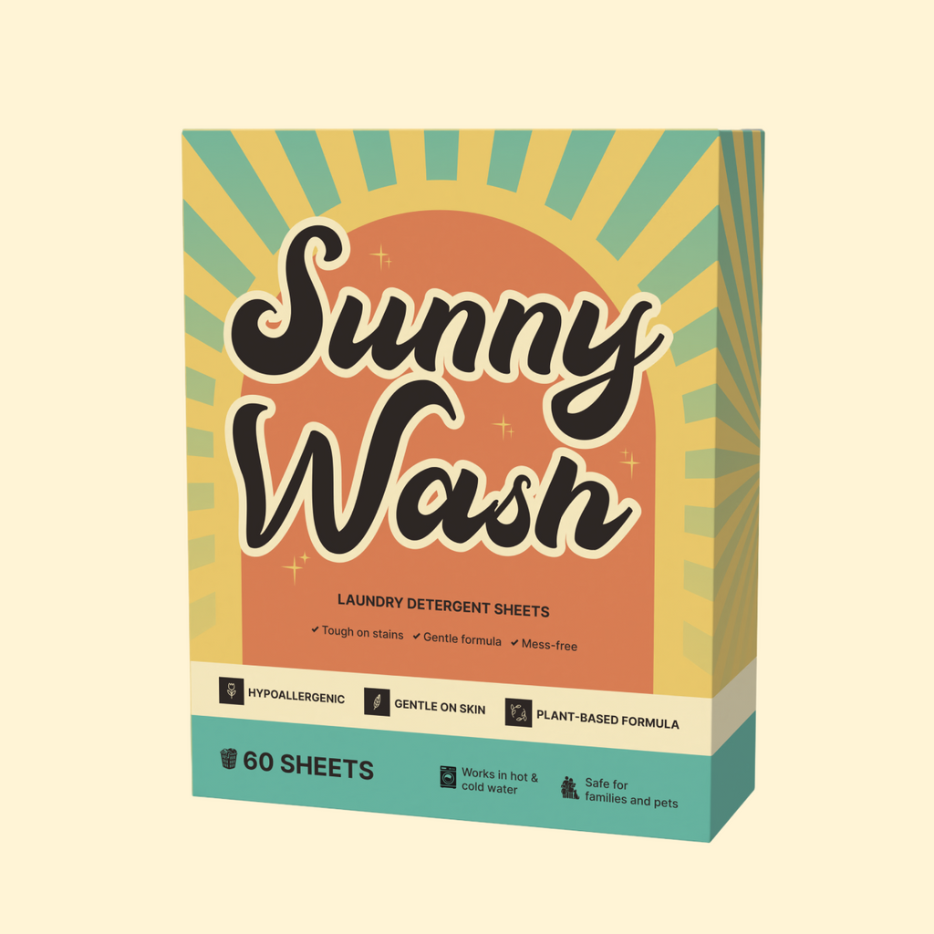 Sunny Wash - Safe and Gentle Laundry Sheets
