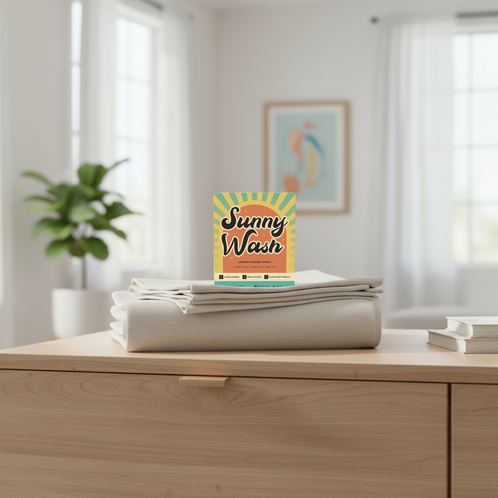 Sunny Wash - Safe and Gentle Laundry Sheets