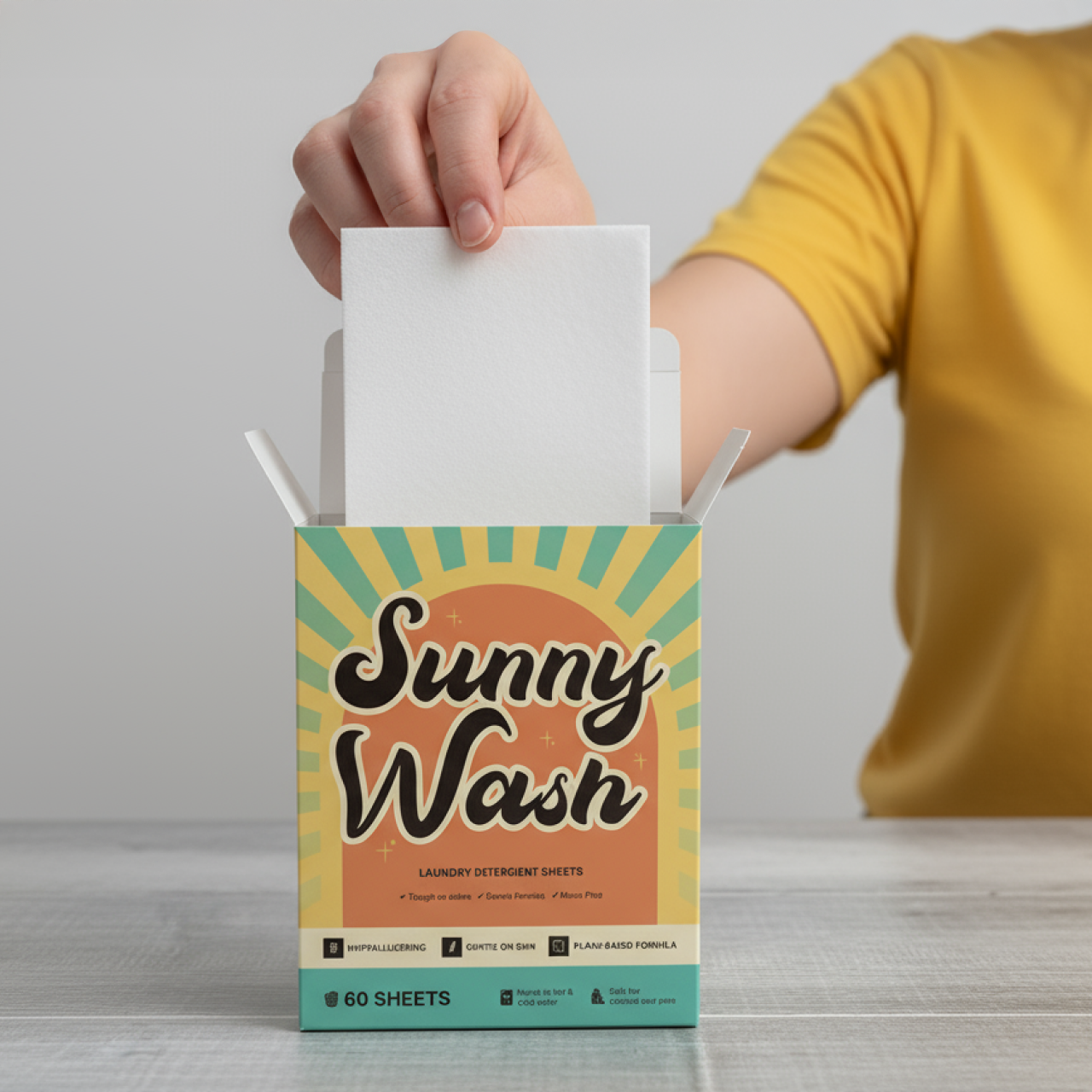 Sunny Wash - Safe and Gentle Laundry Sheets