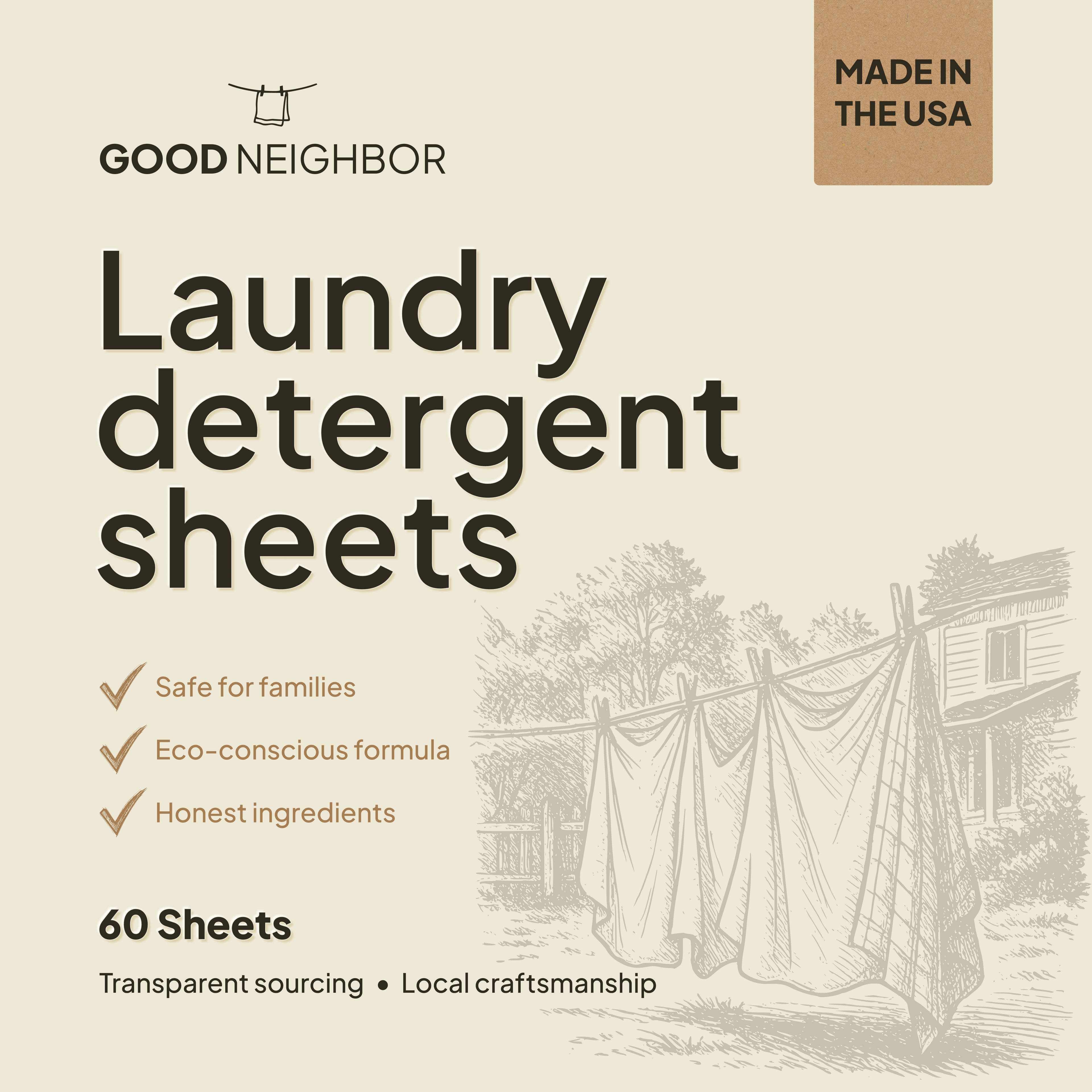 Good Neighbor Laundry Detergent Sheets